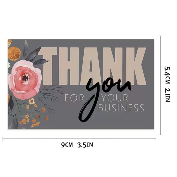 Thank You For Your Support Insert Cards Pack of 50 - Picture 2 of 6